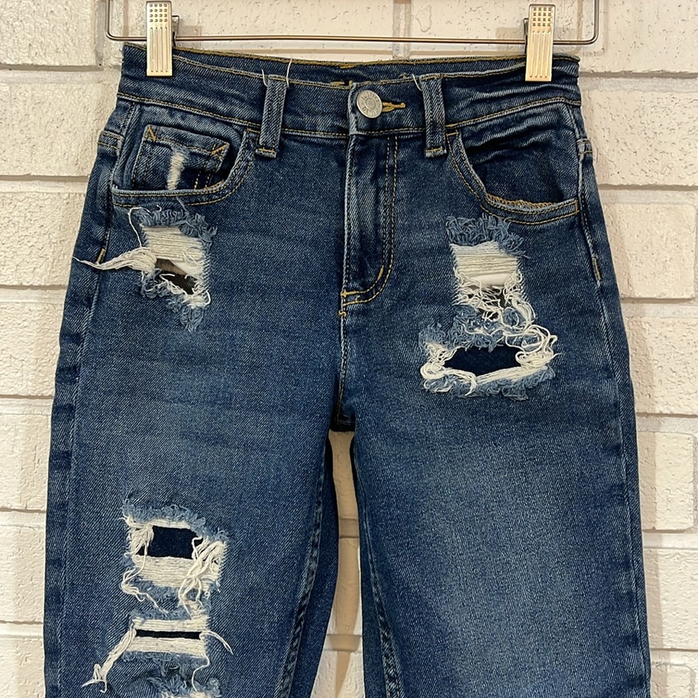 Justice Mini Mom Jean Girls Jeans size 10 - Picture 3 of 6